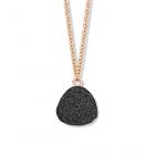 One More 18 Karaats Roségouden Vulsini Collier met Zwarte Diamant