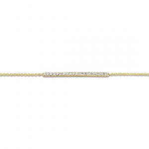 One More 18 Karaats Geelgouden Ischia Basics Armband met Diamant