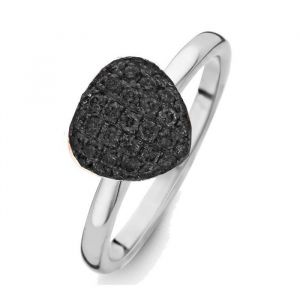 One More 18 Karaats Witgouden Vulsini Ring met Zwarte Diamant