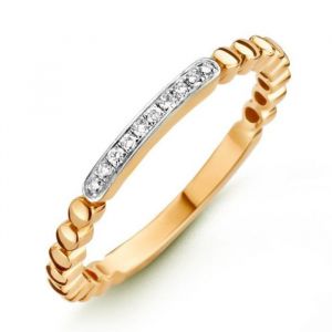 One More 18 Karaats Bi-Color Gouden Ischia Ring met Diamant
