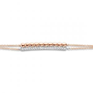 One More 18 Karaats Bi-Color Gouden Ischia Armband met Diamant