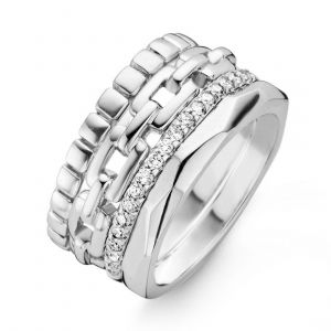 One More 18 Karaats Witgouden Ischia Ring met Diamant