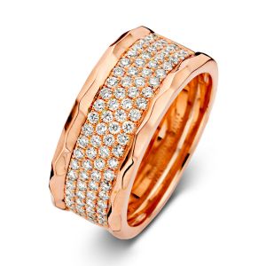 One More 18 karaats Roségouden Ischia Ring met Diamant
