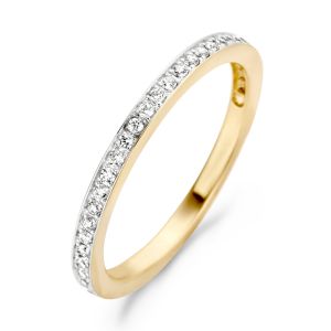 Blush Bi-Color Gouden Ring met Zirkonia