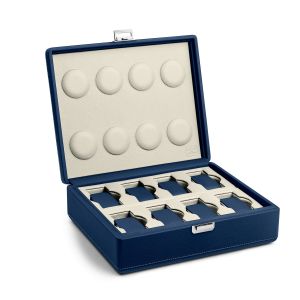 Scatola del Tempo Valigetta 8 Compact No Handle Blue / Off-White Horlogebox