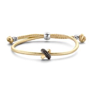 Tirisi Moda Sliding Bracelet Gold Metallic met Marcasiet / Geelgoud