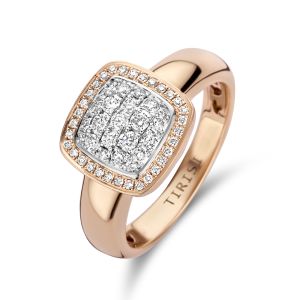 Tirisi Jewelry Milano Exclusive 18 Karaats Roségouden Ring met Diamant