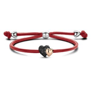 Tirisi Moda Sliding Bracelet Red met Marcasiet / Rosegoud TM2238RE-2P