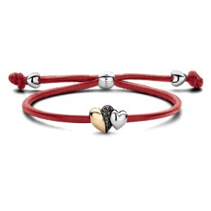 Tirisi Moda Sliding Bracelet Red met Marcasiet / Geelgoud TM2240RE-2T