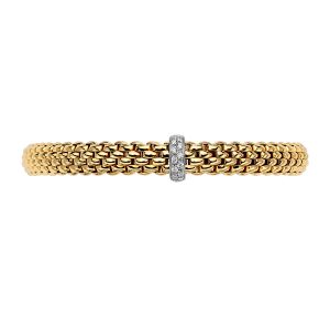Fope Gioielli Flex'it Vendôme 18 karaats Geelgouden Armband met Diamant