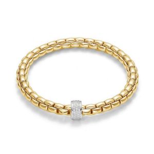 Fope Gioielli Flex'it Eka 18 karaats Bi-Color Armband met Diamant