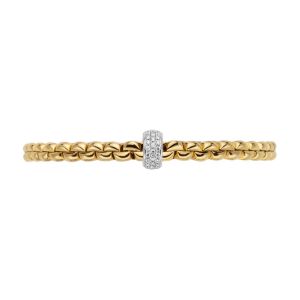 Fope Gioielli Flex'it Eka 18 karaats Bi-Color Armband met Diamant
