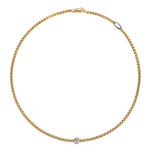 Fope Gioielli "Eka Tiny" 18 Karaats Bi-Color Gouden Collier met Diamant