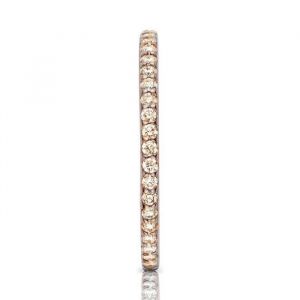 One More 18 Karaats Roségouden Ischia Basics Ring met Bruine Diamant