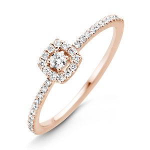 One More 18 karaats Roségouden Salina Ring met Diamant