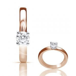 One More 18 Karaats Roségouden Salina Solitaire Ring met Diamant