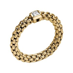 Fope Gioielli Flex'it Souls Anello 18 karaats Gouden Ring met Diamant