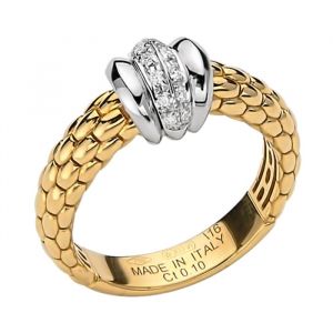 Fope Gioielli "Solo" 18 Karaats Bi-Color Gouden Ring