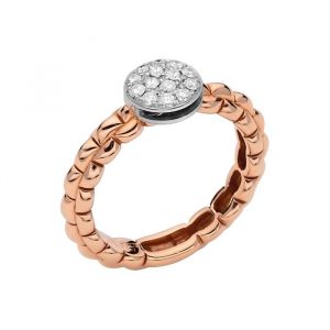 Fope Gioielli "Eka Tiny" 18 karaats Roségouden Ring met Diamant