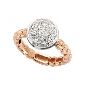 Fope Gioielli "Eka Tiny" 18 karaats Bi-Color Ring met Diamant