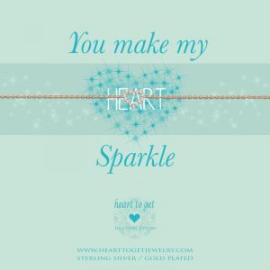 Heart to Get ''You make my heart sparkle'' Armband