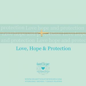 Heart to Get "Love, Hope & Protection" Armband