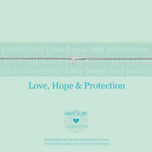 Heart to Get "Love, Hope & Protection" Armband