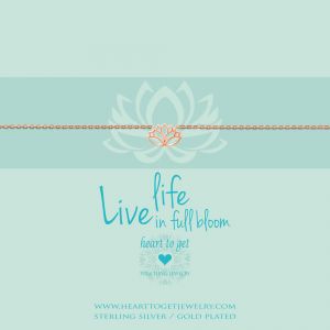 Heart to Get ''Live Life in full bloom'' Armband