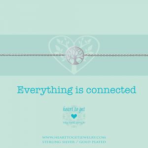 Heart to Get ''Everything is connected'' Armband