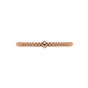 Fope Gioielli Flex'it Solo 18 karaats Roségouden Armband met Zwarte Diamant