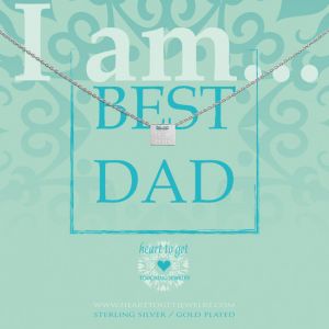 Heart to Get "I am... Best Dad" Zilveren Collier 70 cm