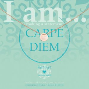 Heart to Get "I am... Carpe Diem" Zilver Verguld Collier