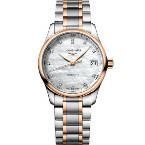 Longines Master Collection Date met Diamant Steel Gold 34mm