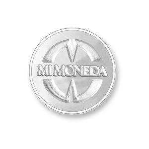 Mi Moneda Munt - Shiny Verguld Mi Moneda Logo XS (Magneet)
