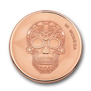 Mi Moneda Munt Skull Large Rosé