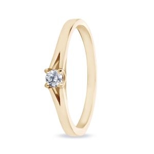 Miss Spring 14 karaats Gouden Ring “Viv met Diamant”
