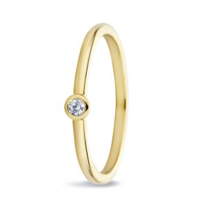 Miss Spring 14 karaats Gouden Ring “Juul met Diamant”