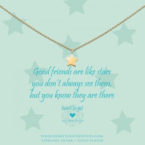 Heart to Get "Good Friends Are Like Stars..." Collier