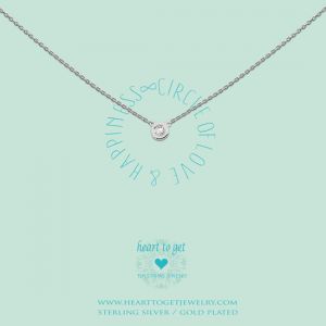 Heart to Get "Circle of Love & Happiness" Collier