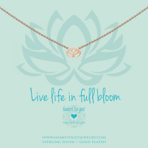 Heart to Get ''Live Life in full bloom'' Collier