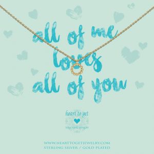 Heart to Get Collier Circle ''All of me loves all of you''