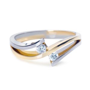 By R&C 14 Karaats Gouden "Sofie" Ring met Diamant