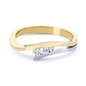 By R&C 14 Karaats Gouden "Victoire Plus" Ring met Diamant