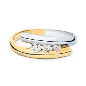 By R&C 14 Karaats Gouden "Penelope Plus" Ring met Diamant