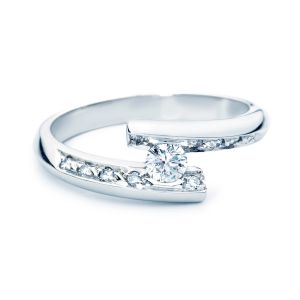 By R&C 14 Karaats Gouden "Penelope Riche" Ring L met Diamant