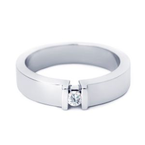 By R&C 14 Karaats Gouden "Coco" Ring met Diamant