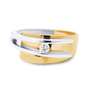 By R&C 14 Karaats Gouden "Galla" Ring met Diamant