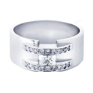 By R&C 14 Karaats Gouden "Zoe Riche" Ring met Diamant