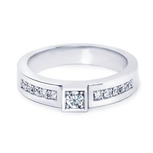 By R&C 14 Karaats Gouden "Talia Riche" Ring M met Diamant