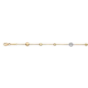 Tirisi Jewelry Venice 18 karaats Geelgouden Armband met Diamant